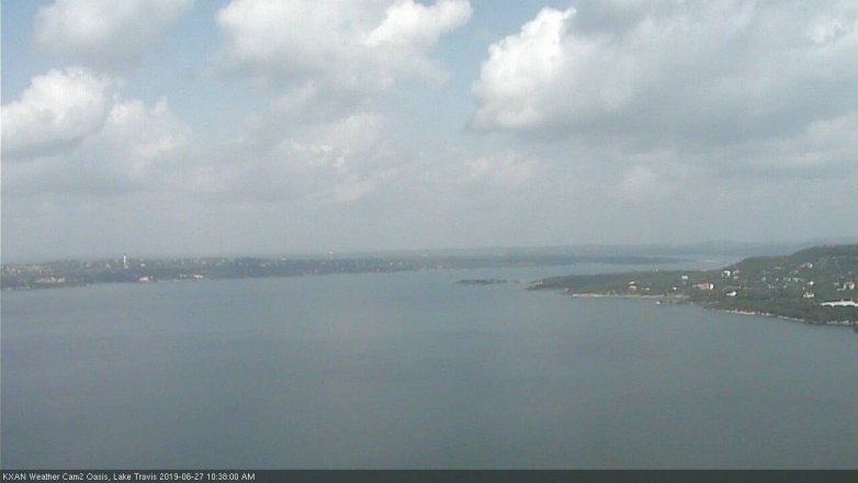 Lake Travis webcam, June 27, 2019 9:40 AM CT