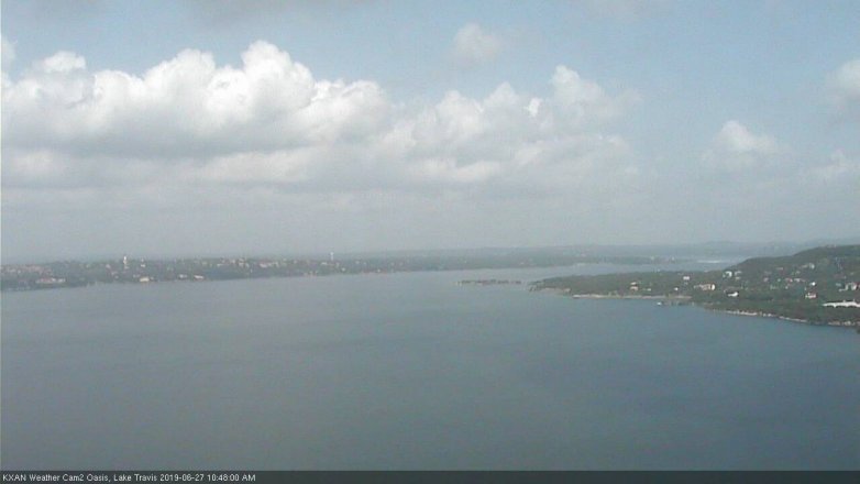 Lake Travis webcam, June 27, 2019 9:50 AM CT