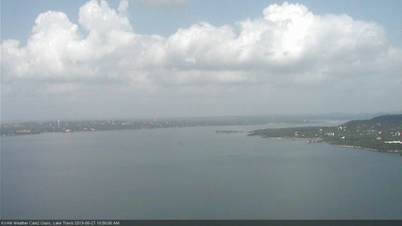 Lake Travis webcam, June 27, 2019 10:00 AM CT