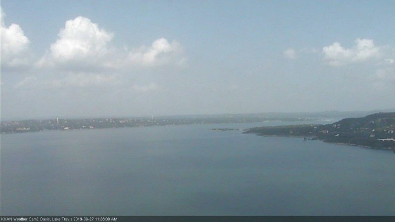 Lake Travis webcam, June 27, 2019 10:30 AM CT
