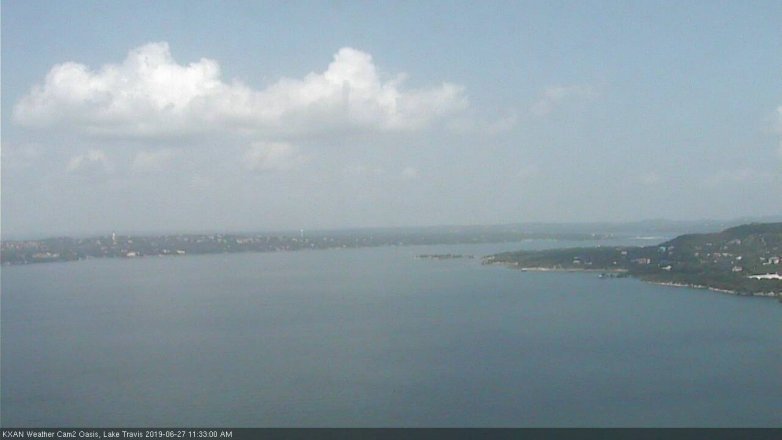 Lake Travis webcam, June 27, 2019 10:35 AM CT