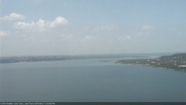 Lake Travis webcam, June 27, 2019 11:05 AM CT