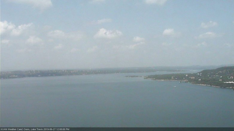Lake Travis webcam, June 27, 2019 11:10 AM CT