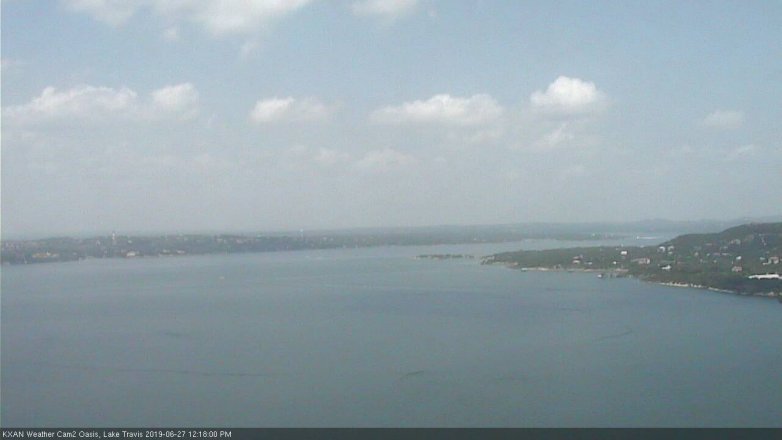 Lake Travis webcam, June 27, 2019 11:20 AM CT