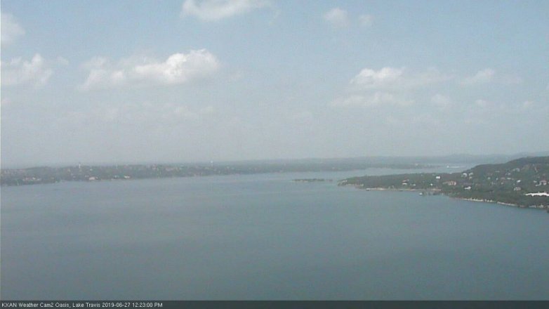 Lake Travis webcam, June 27, 2019 11:25 AM CT
