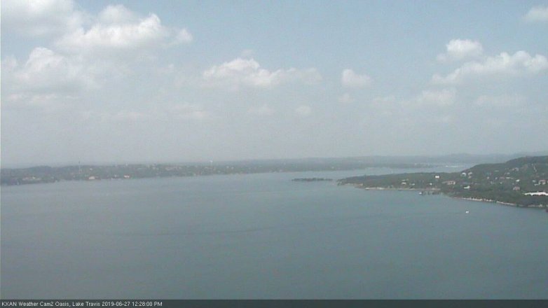 Lake Travis webcam, June 27, 2019 11:30 AM CT