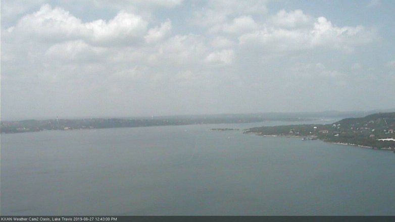 Lake Travis webcam, June 27, 2019 11:45 AM CT