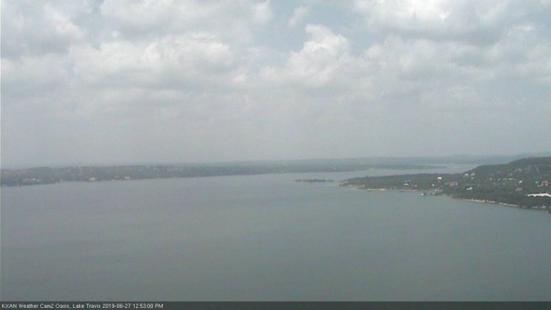Lake Travis webcam, June 27, 2019 11:55 AM CT