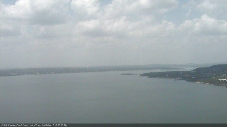 Lake Travis webcam, June 27, 2019 12:00 PM CT