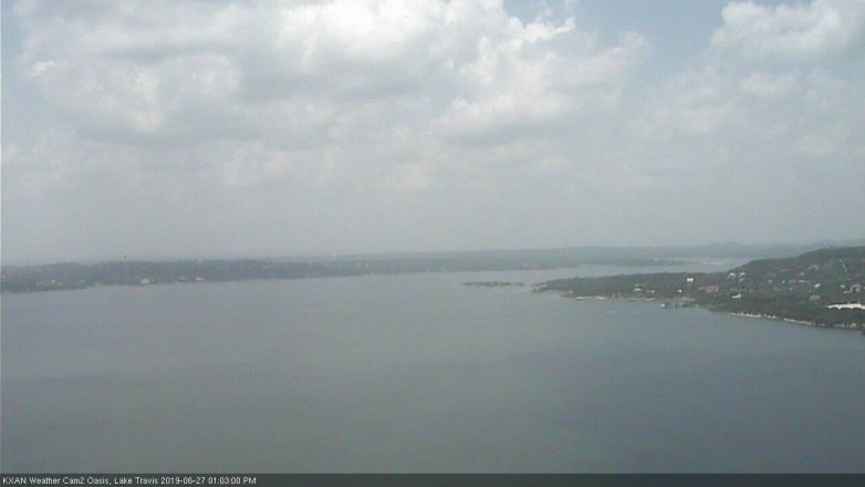 Lake Travis webcam, June 27, 2019 12:05 PM CT