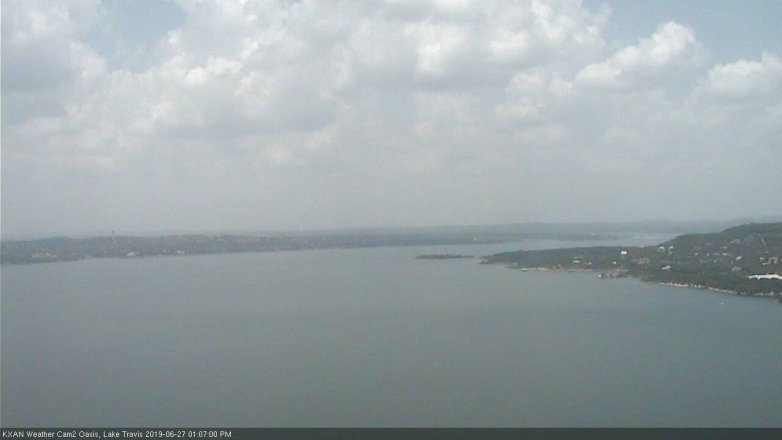 Lake Travis webcam, June 27, 2019 12:10 PM CT