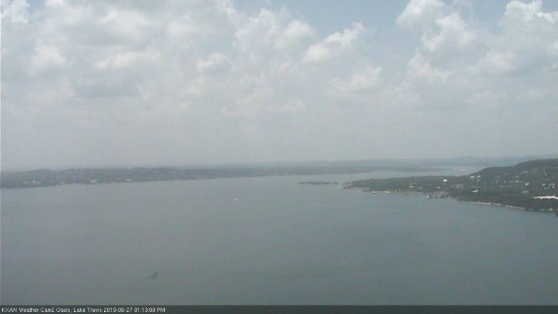 Lake Travis webcam, June 27, 2019 12:15 PM CT