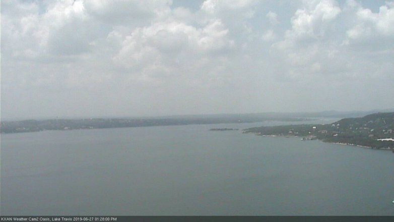 Lake Travis webcam, June 27, 2019 12:30 PM CT