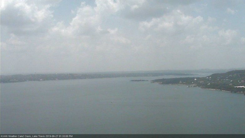 Lake Travis webcam, June 27, 2019 12:35 PM CT