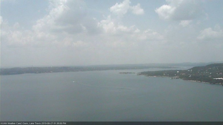 Lake Travis webcam, June 27, 2019 12:40 PM CT