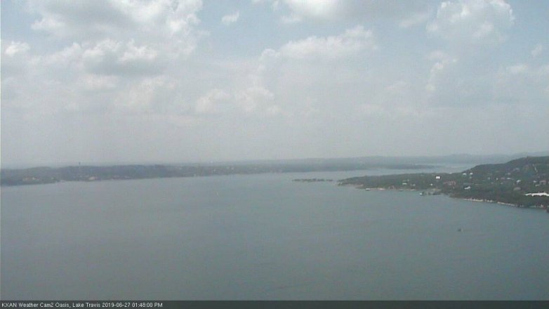 Lake Travis webcam, June 27, 2019 12:50 PM CT