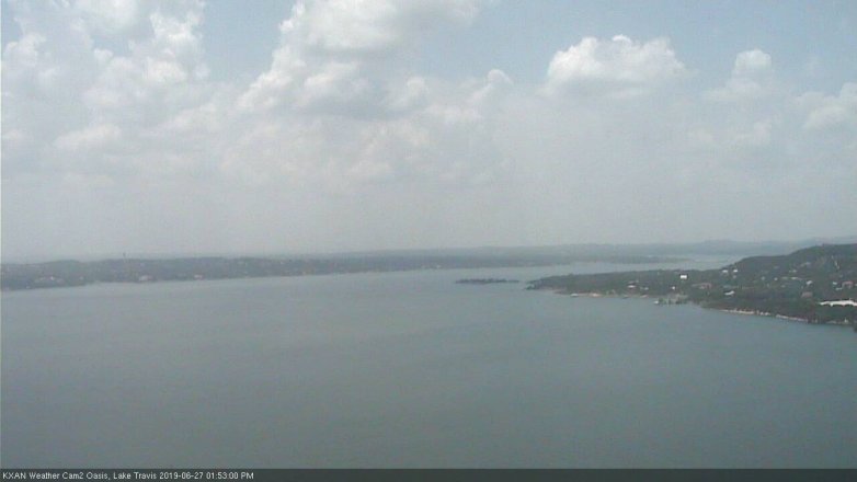 Lake Travis webcam, June 27, 2019 12:55 PM CT