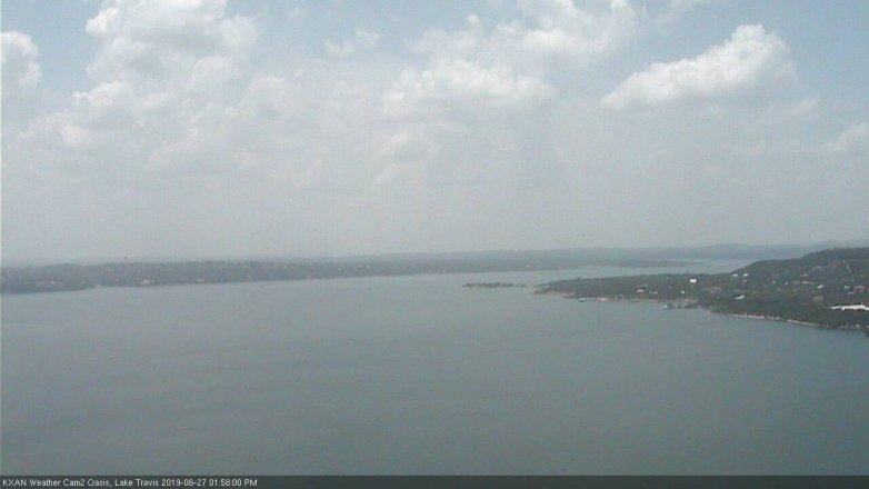 Lake Travis webcam, June 27, 2019 1:00 PM CT