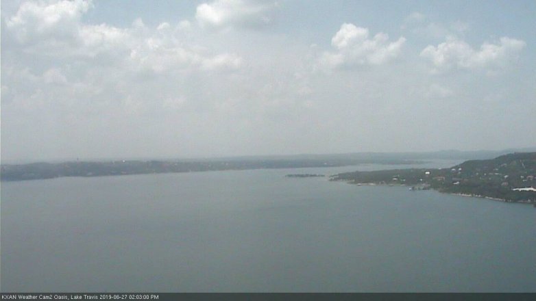 Lake Travis webcam, June 27, 2019 1:05 PM CT