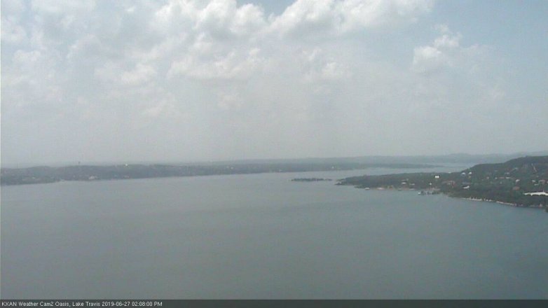 Lake Travis webcam, June 27, 2019 1:10 PM CT