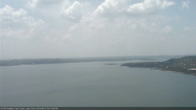 Lake Travis webcam, June 27, 2019 1:15 PM CT