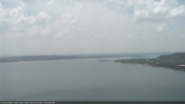 Lake Travis webcam, June 27, 2019 1:25 PM CT