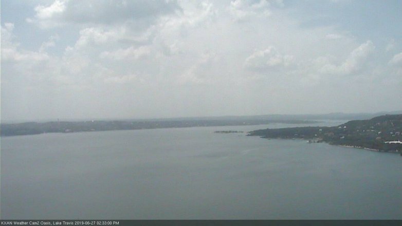 Lake Travis webcam, June 27, 2019 1:35 PM CT