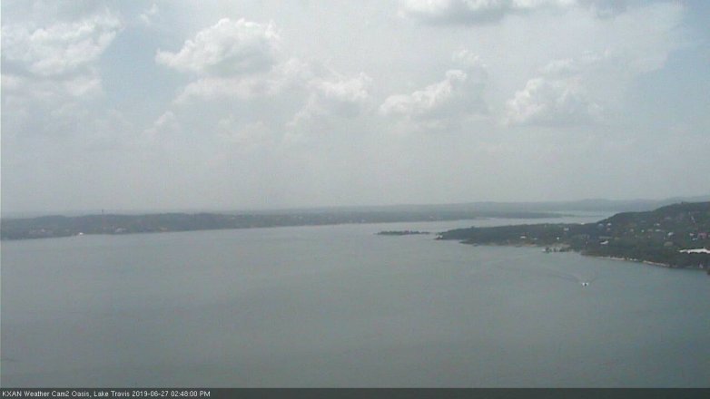 Lake Travis webcam, June 27, 2019 1:50 PM CT