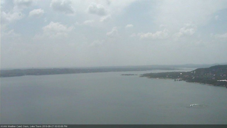 Lake Travis webcam, June 27, 2019 2:05 PM CT