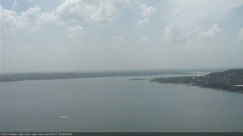 Lake Travis webcam, June 27, 2019 2:10 PM CT