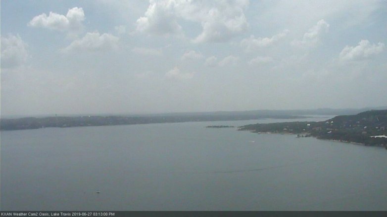 Lake Travis webcam, June 27, 2019 2:15 PM CT