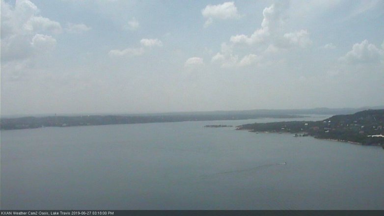 Lake Travis webcam, June 27, 2019 2:20 PM CT