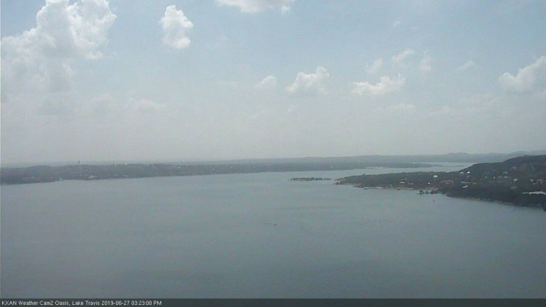 Lake Travis webcam, June 27, 2019 2:25 PM CT