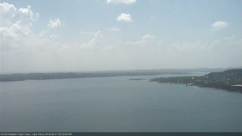 Lake Travis webcam, June 27, 2019 2:35 PM CT