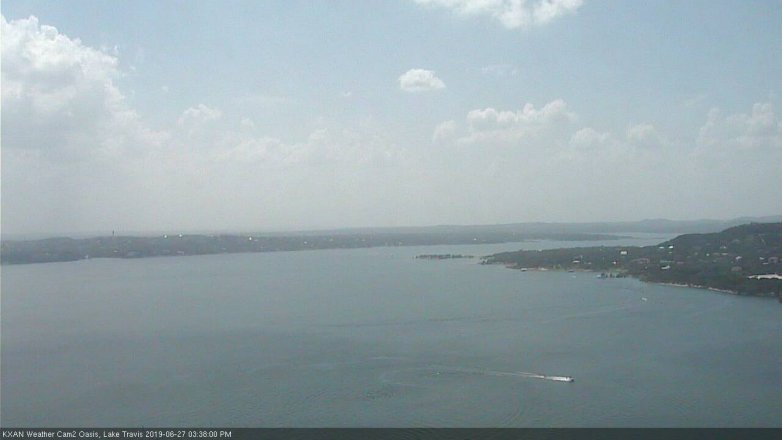Lake Travis webcam, June 27, 2019 2:40 PM CT