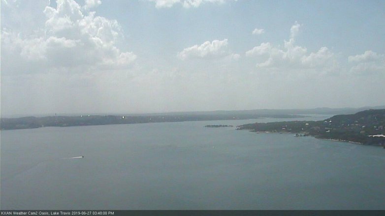 Lake Travis webcam, June 27, 2019 2:50 PM CT