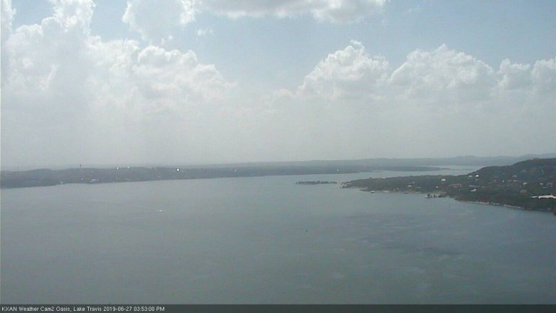 Lake Travis webcam, June 27, 2019 2:55 PM CT