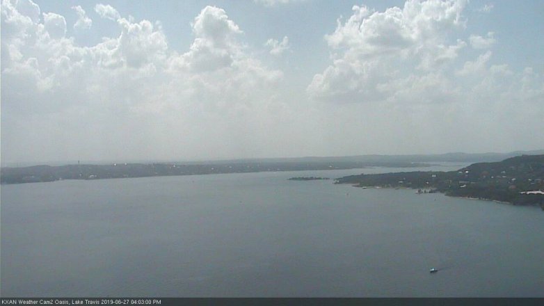 Lake Travis webcam, June 27, 2019 3:05 PM CT
