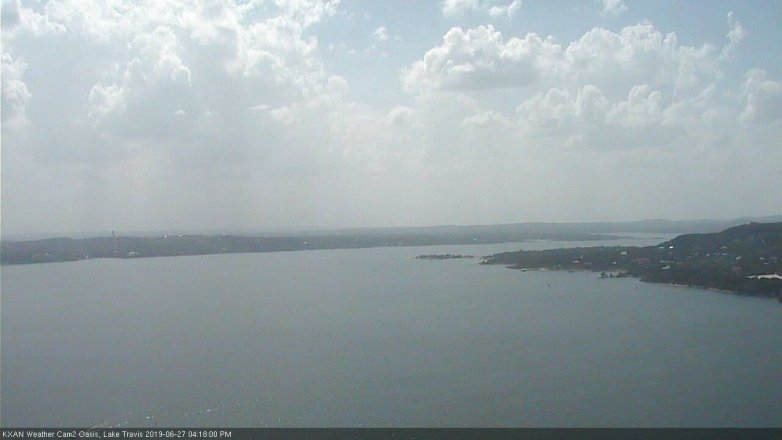 Lake Travis webcam, June 27, 2019 3:20 PM CT