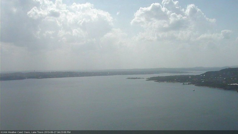 Lake Travis webcam, June 27, 2019 3:25 PM CT