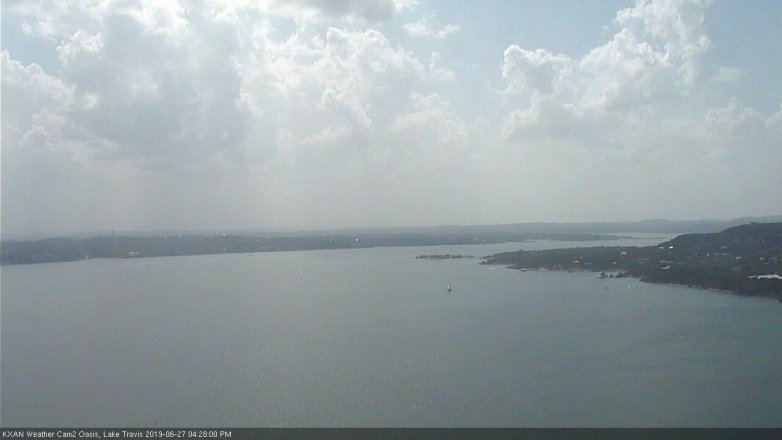 Lake Travis webcam, June 27, 2019 3:30 PM CT