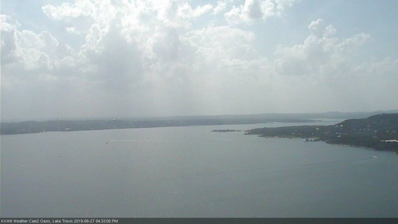 Lake Travis webcam, June 27, 2019 3:35 PM CT