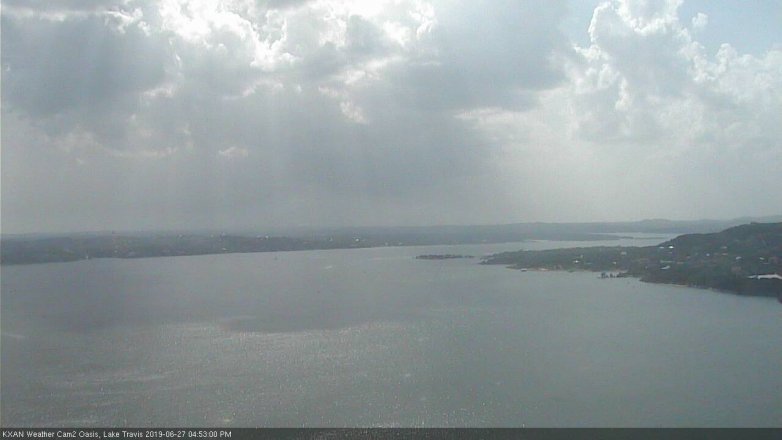 Lake Travis webcam, June 27, 2019 3:55 PM CT