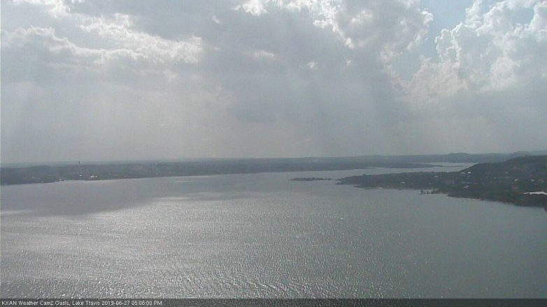 Lake Travis webcam, June 27, 2019 4:10 PM CT