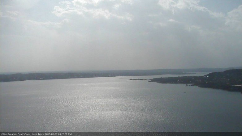 Lake Travis webcam, June 27, 2019 4:30 PM CT