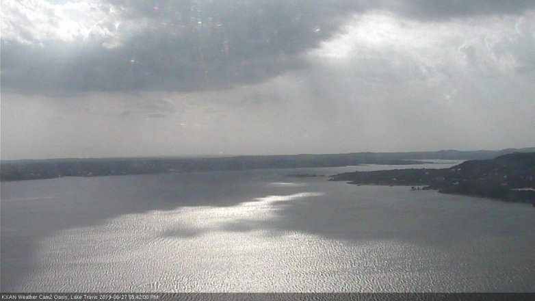 Lake Travis webcam, June 27, 2019 4:45 PM CT