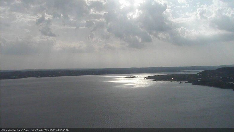 Lake Travis webcam, June 27, 2019 4:55 PM CT