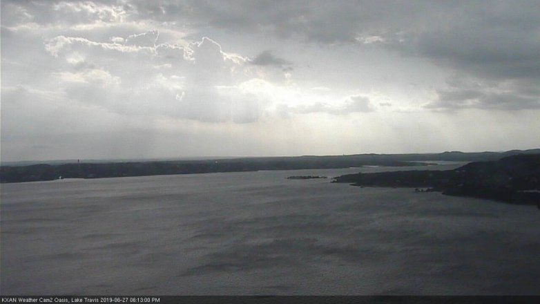 Lake Travis webcam, June 27, 2019 5:15 PM CT