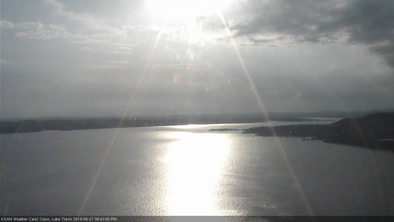Lake Travis webcam, June 27, 2019 5:45 PM CT