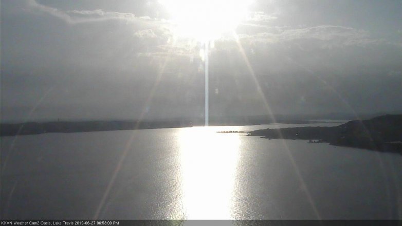 Lake Travis webcam, June 27, 2019 5:55 PM CT